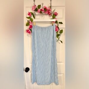 Princess Polly Coquette Formal Light Blue Size 6 Maxi Pencil Elastic Waist Skirt